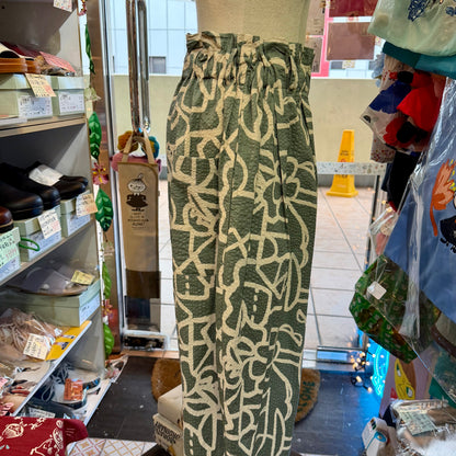 Tumugu Original Print Floral Cotton Pants, 2 Colors