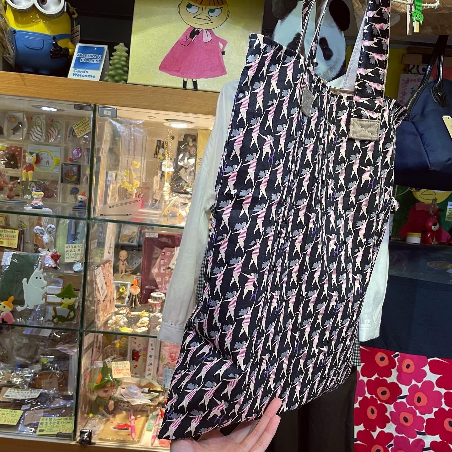 Handmade Dancing Tote Bag, Fabric from Japan