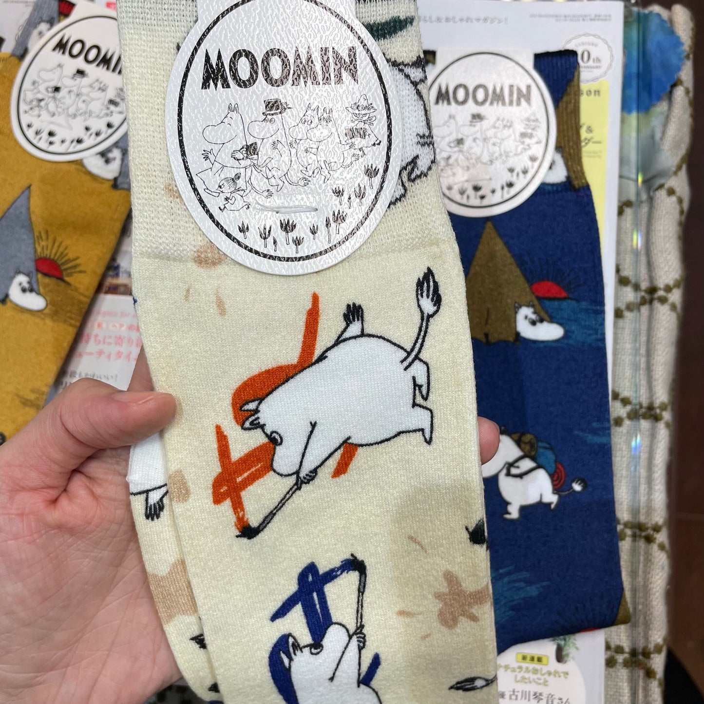 $99 only- Moomin Long Socks, 4 patterns, size 25-27cm, made in Japan
