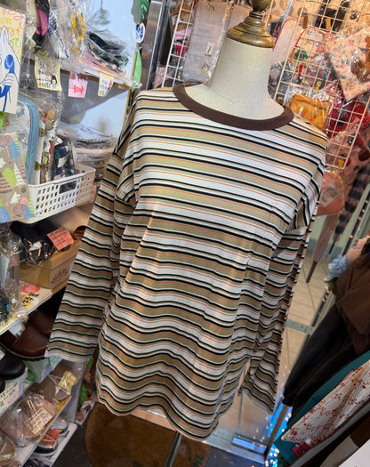 Le Melange Striped T-shirt, 2 Colors, made in Japan