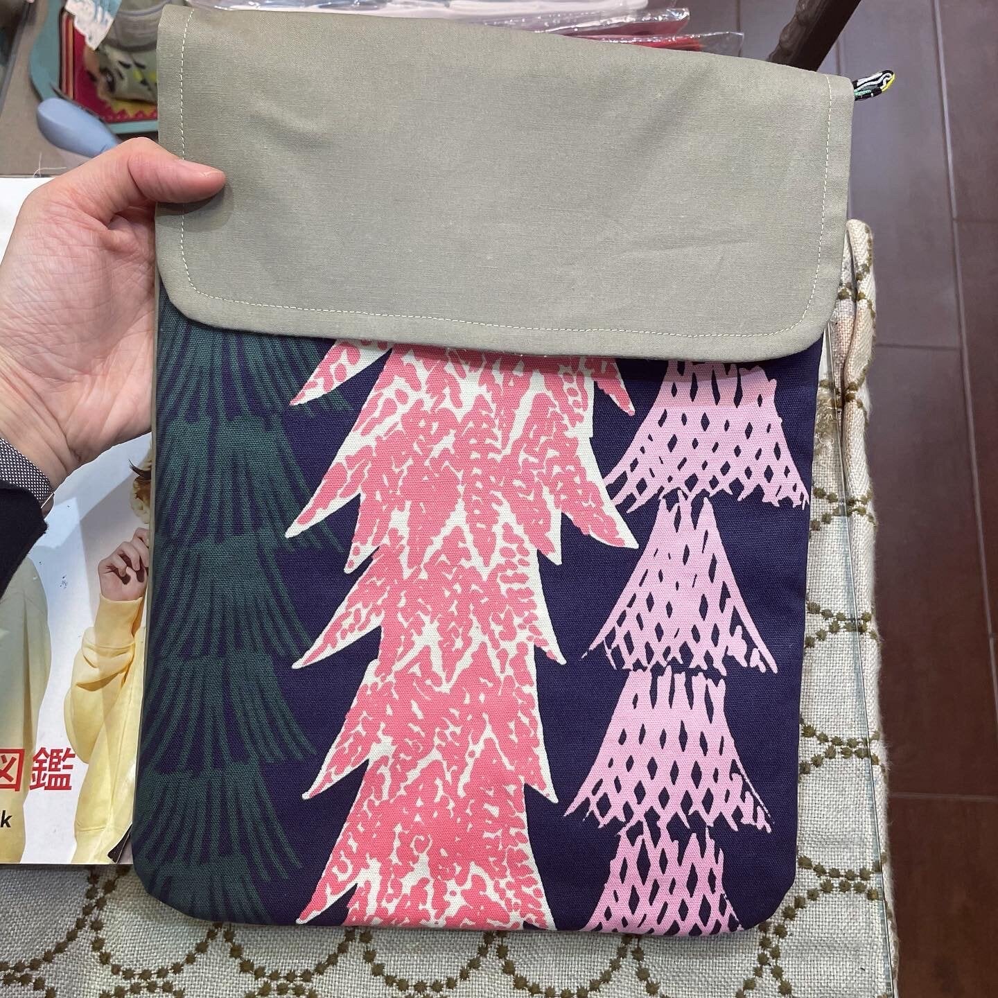Handmade Metsa -森 Notebook, Tablet Case, fabric from Japan