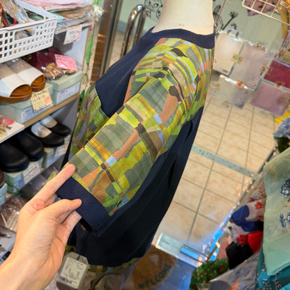 Garance et VoLette Camouflage X Navy Sweatshirt