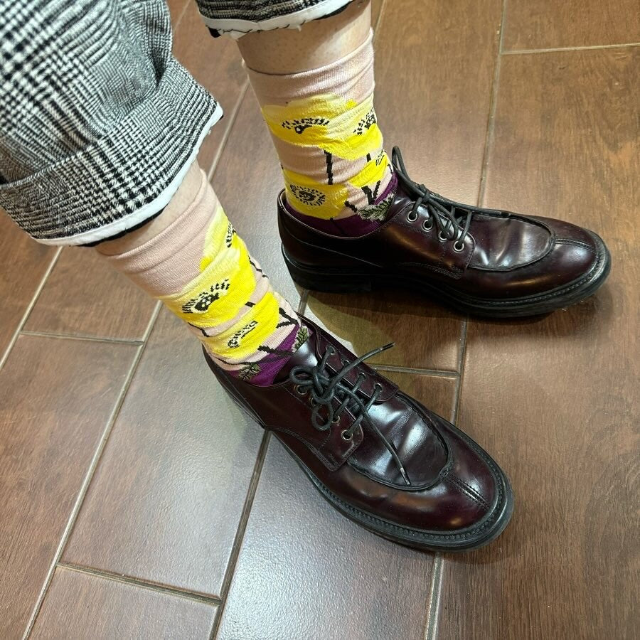 ande Floral Socks, made in Japan