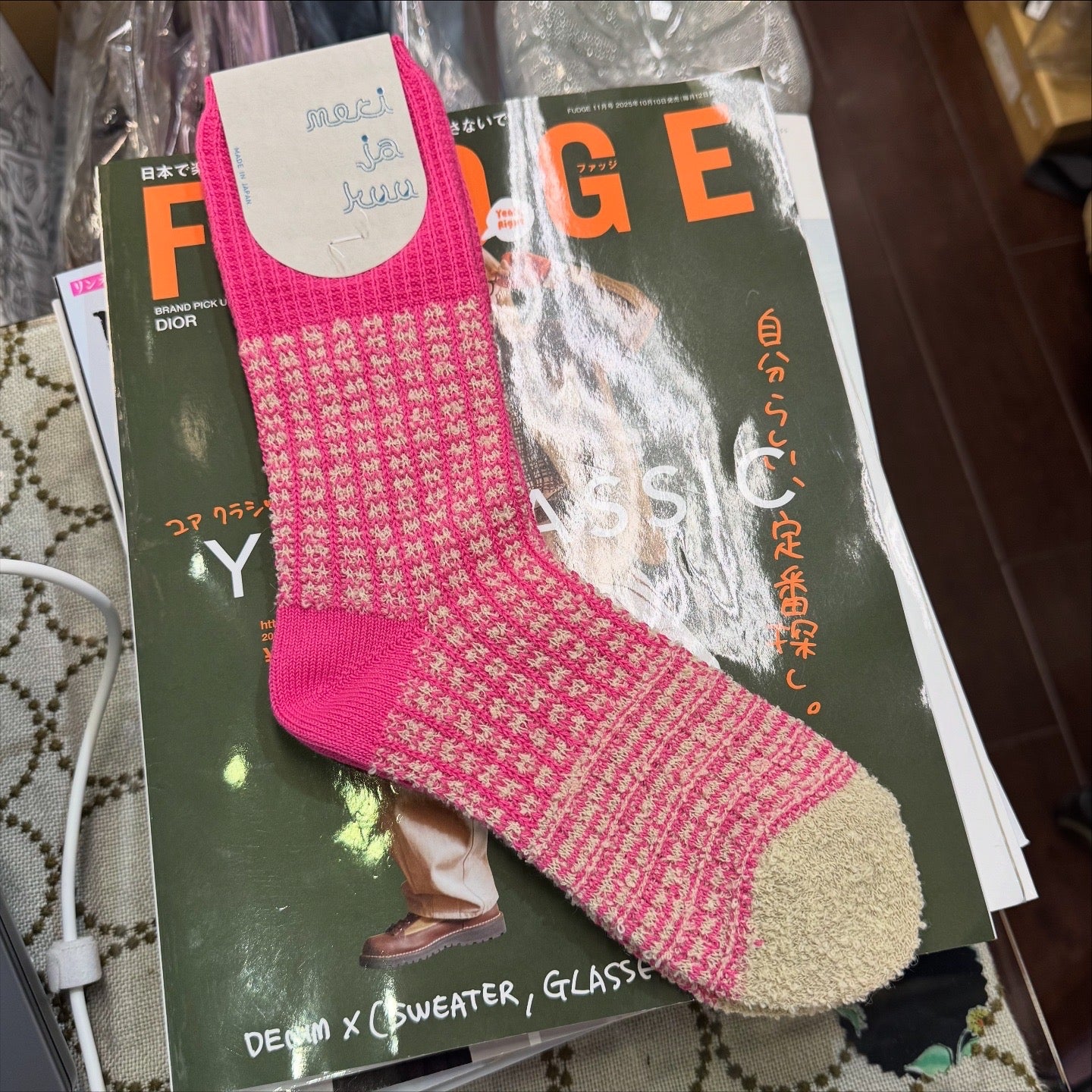 Meri ja kuu Port House Socks, 3 Colors, made in Japan