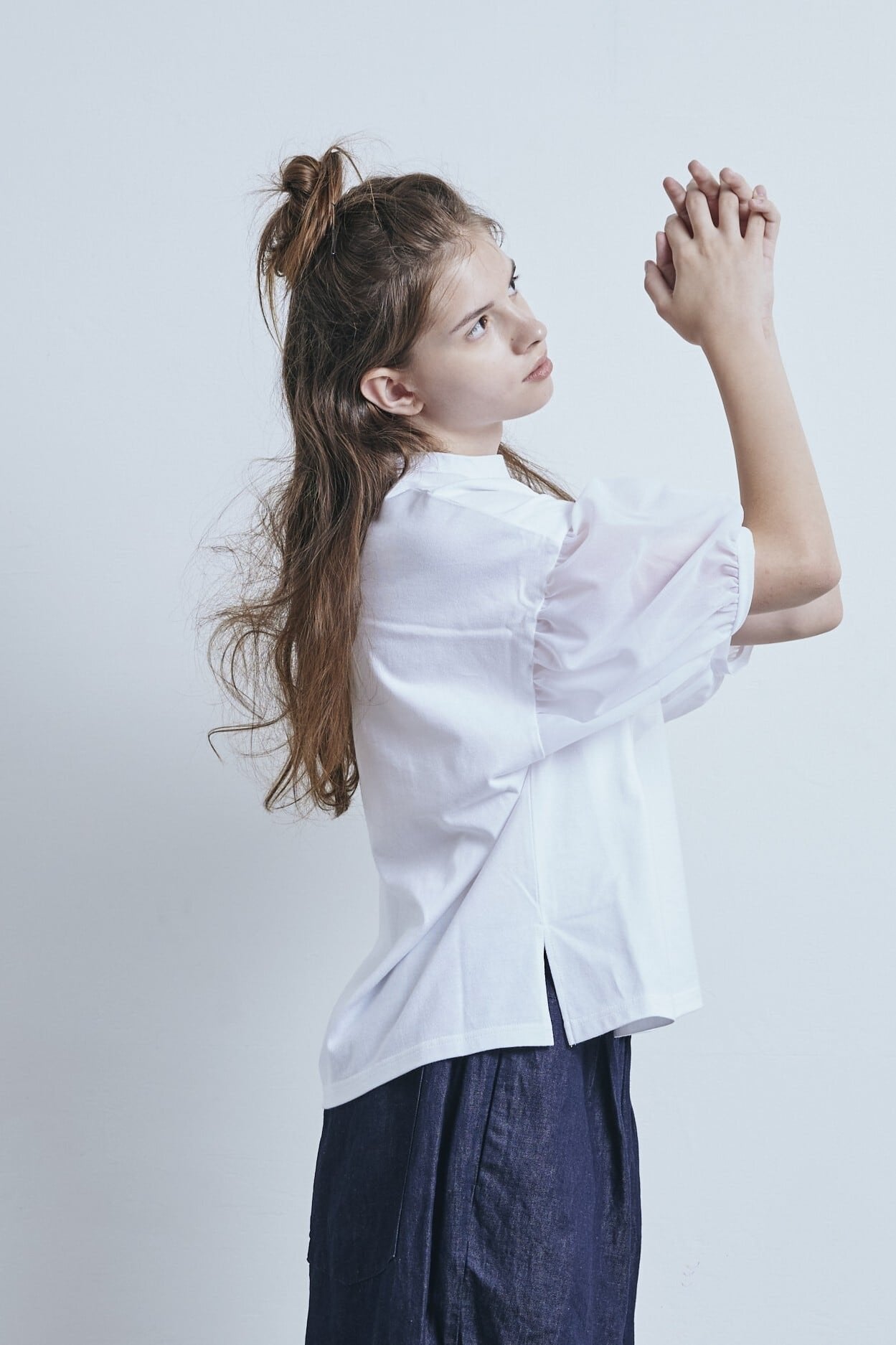 Sale- (g) Balloon Sleeves Pullovers Top, 2 Colors, made in Japan