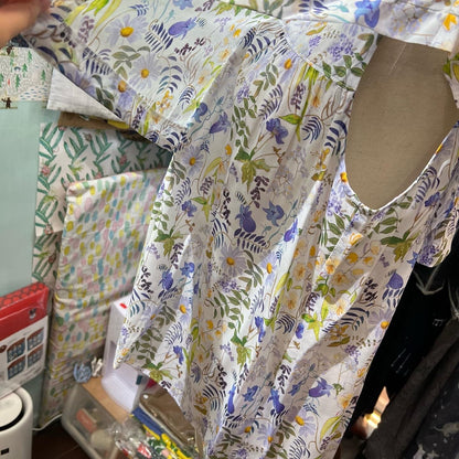 EXTRA30- Bon Vieux Temps Floral Vest Top, made in Japan