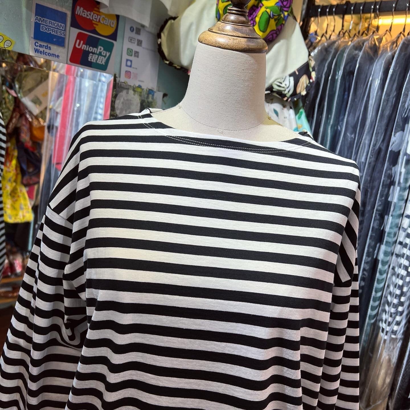 Nouvelles du Paradis Striped T-Shirt, made in Japan
