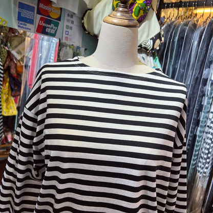 Nouvelles du Paradis Striped T-Shirt, made in Japan