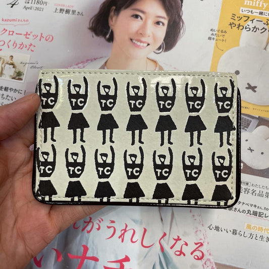 Sale- Tsumori Chisato Leather Card Holder with Box, made in Japan