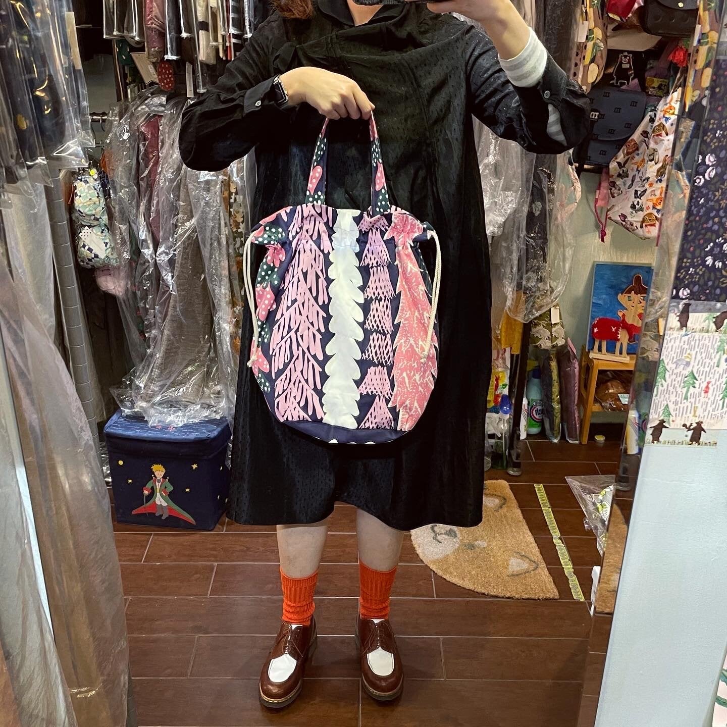Handmade Metsa -森 2Way Bag, Fabric from Japan