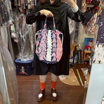 Handmade Metsa -森 2Way Bag, Fabric from Japan