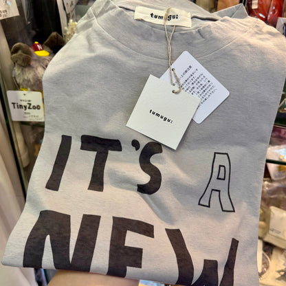 Tumugu It’s a new day… T-shirt, 2 Colors, made in Japan