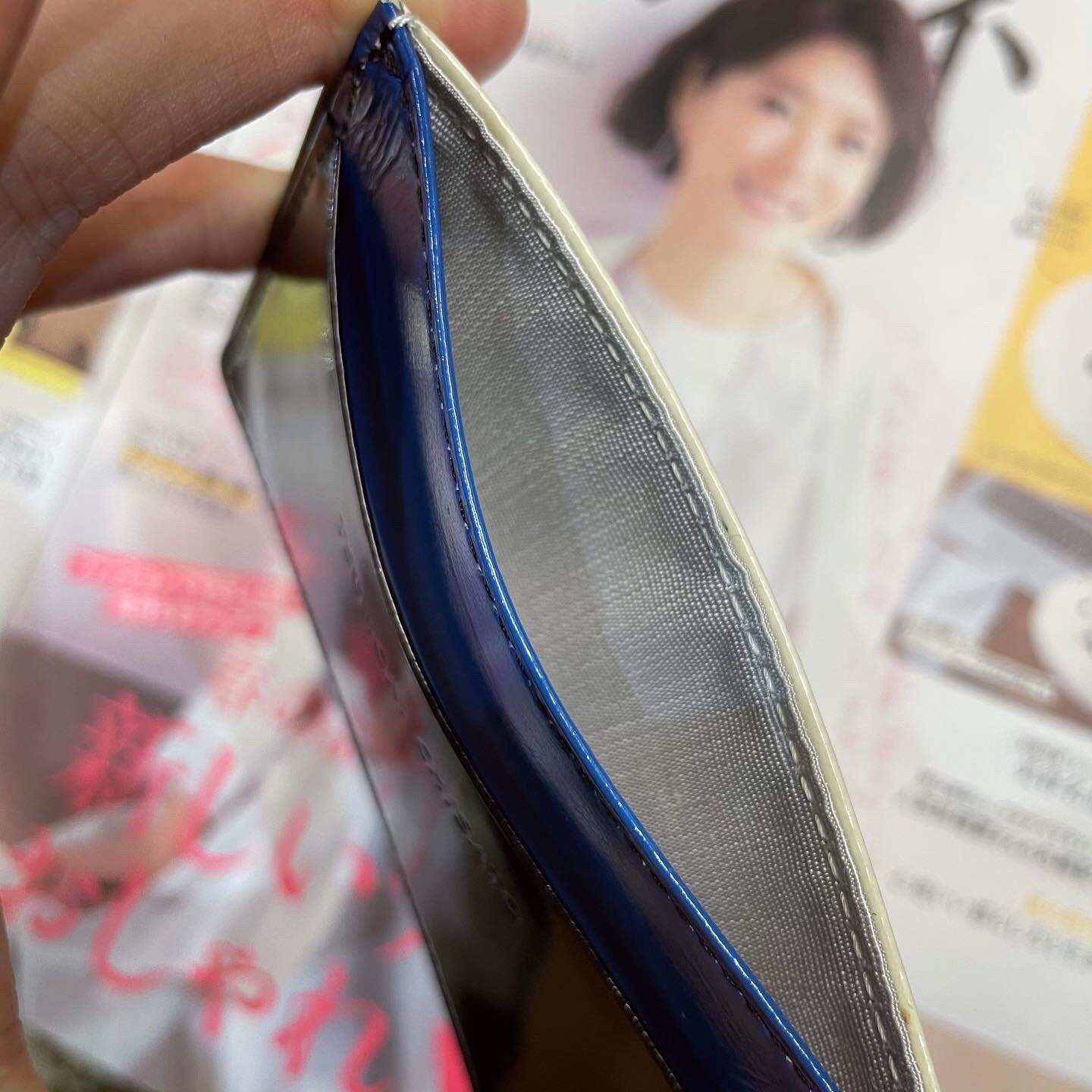 Sale- Tsumori Chisato Leather Card Holder with Box, made in Japan