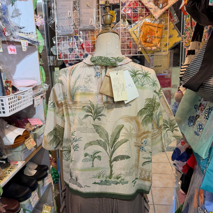 Bon Vieux Temps X Deveaux Summer Print Shirt, made in Japan