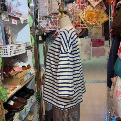 Days Striped T-shirt, 3 Colors, made in Japan