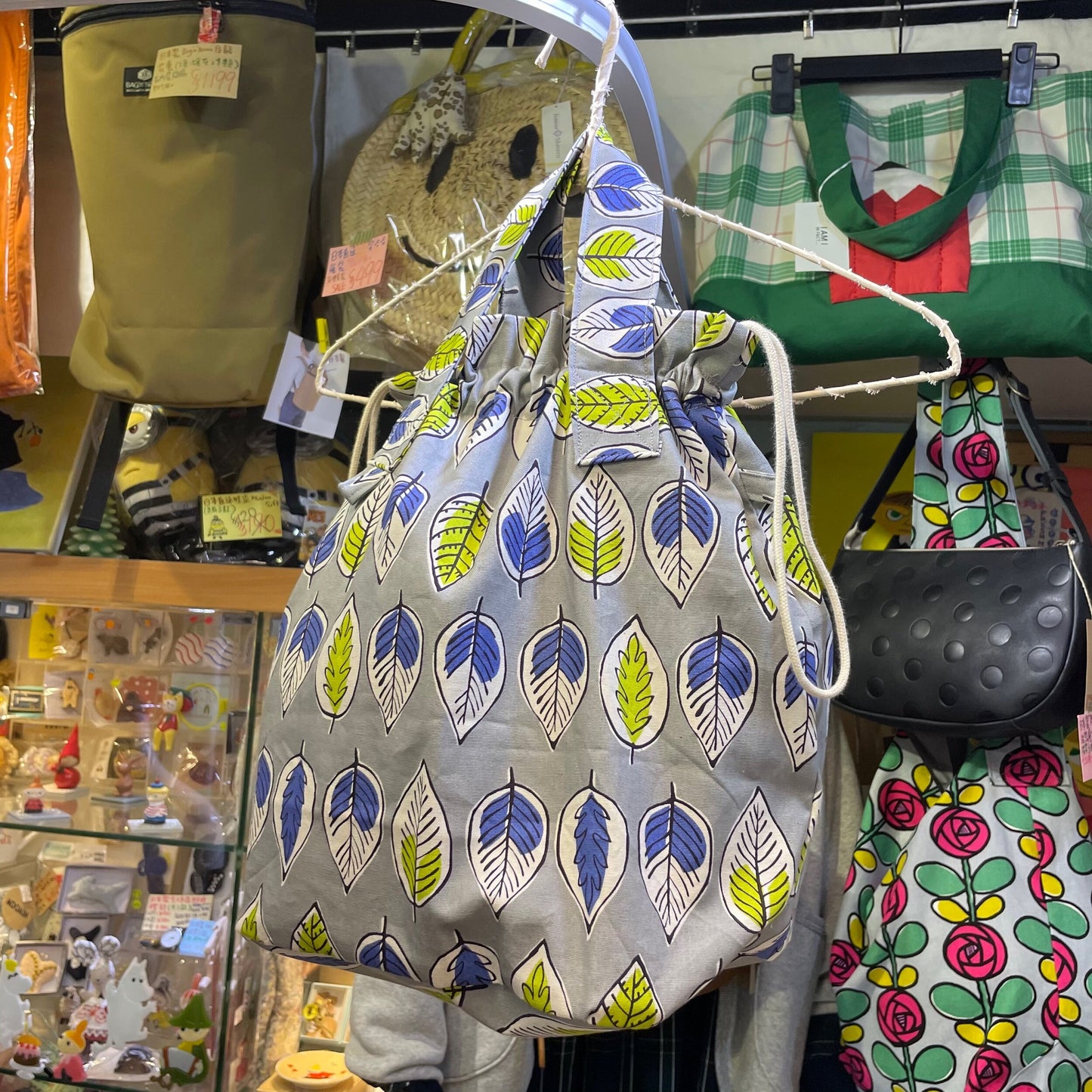 Handmade Leaf 2Way Bag, fabric from Japan