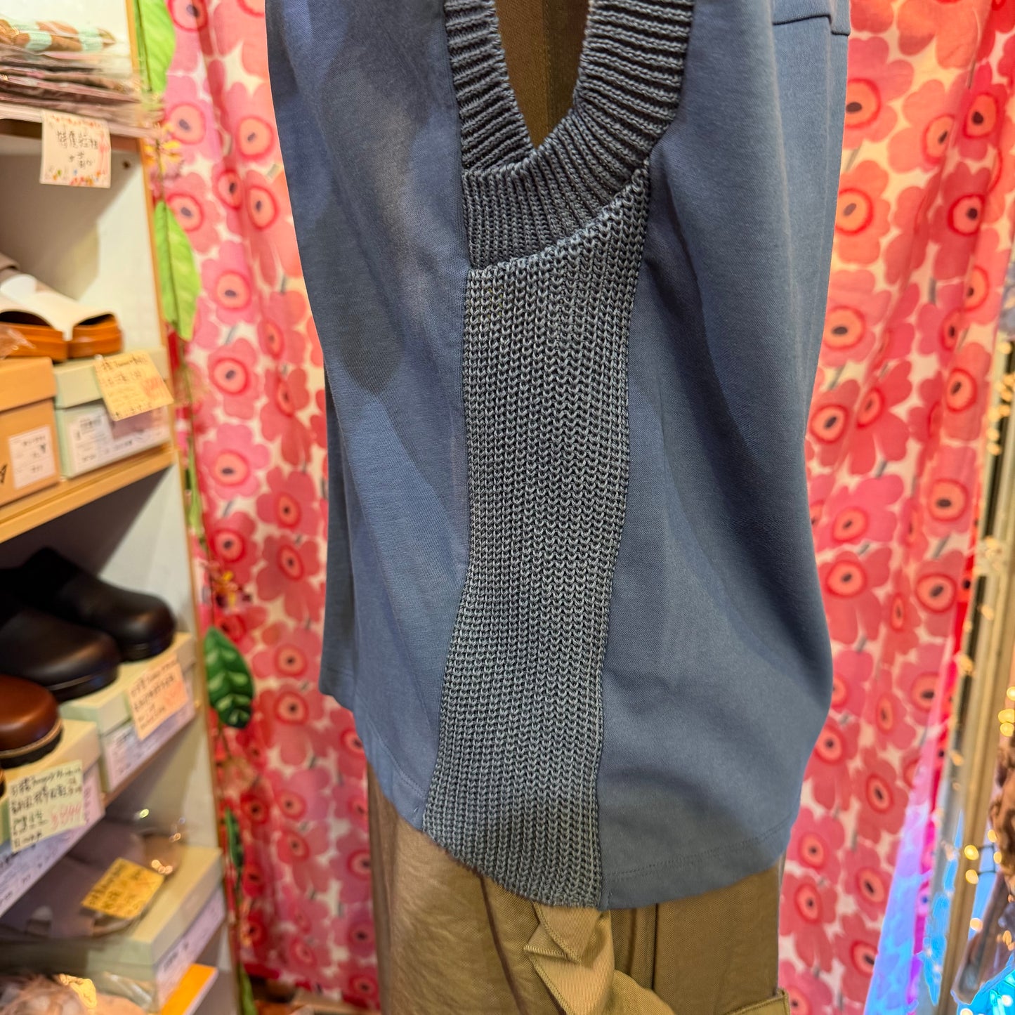Sale- Munich Blue Blouse, made in Japan
