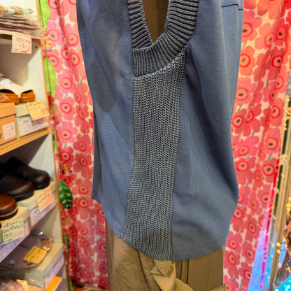 Sale- Munich Blue Blouse, made in Japan