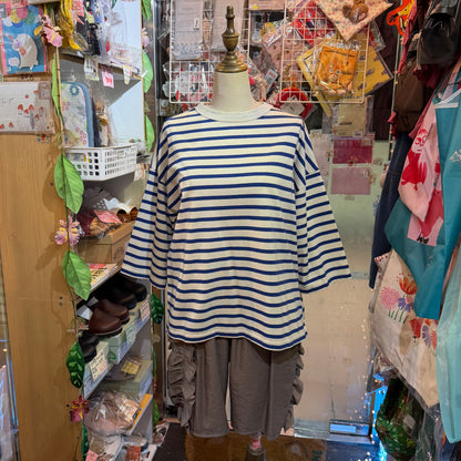 Days Striped T-shirt, 3 Colors, made in Japan