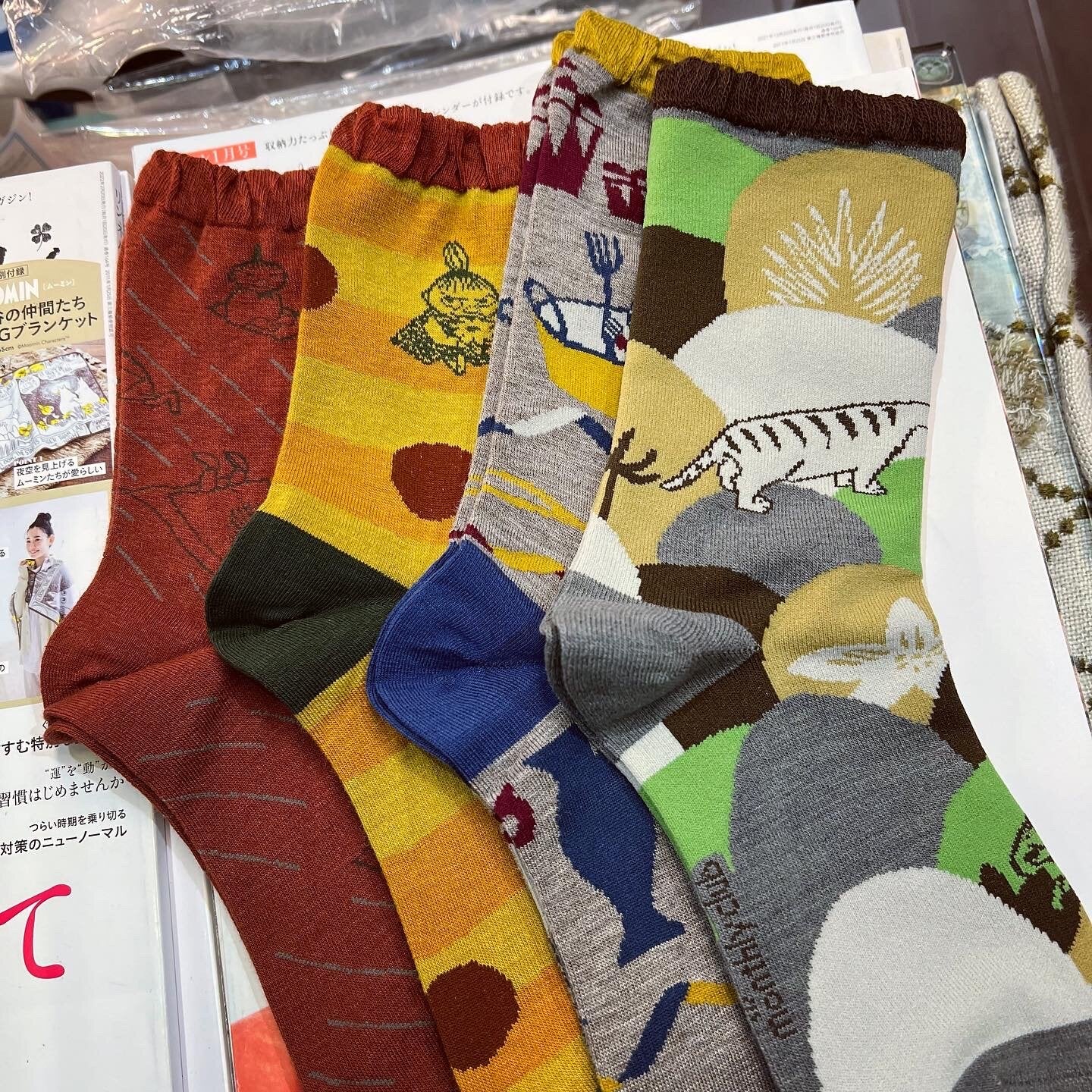 Sale- Moomin and Little My Socks, 4 Patterns, made in Japan