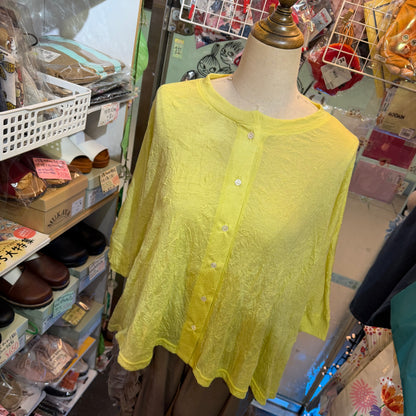 Nachukara Yellow Blouse, made in Japan