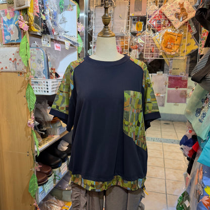 Garance et VoLette Camouflage X Navy Sweatshirt