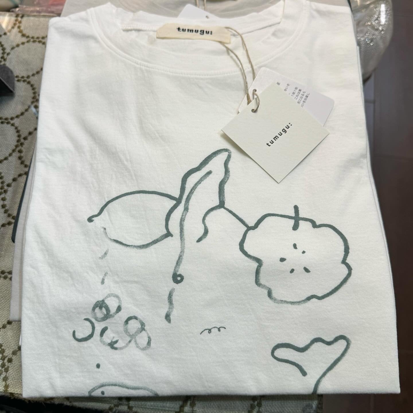 Sale- Tumugu Handwriting T-shirt, 4 Colors, made in Japan
