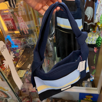 Tricotē Blue Shoulder Pouch Bag, made in Japan