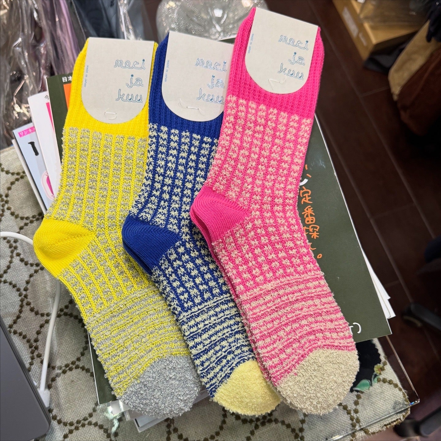 Meri ja kuu Port House Socks, 3 Colors, made in Japan