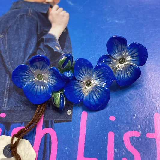Palnart Poc Flower Brooch, made in Japan