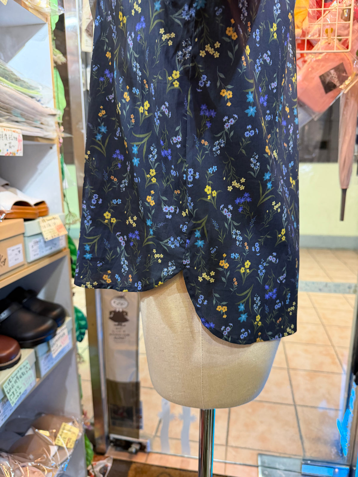 Vent d ouest X Liberty London Navy Floral Shirt, made in Japan