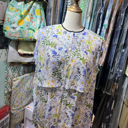 EXTRA30- Bon Vieux Temps Floral Vest Top, made in Japan