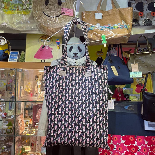 Handmade Dancing Tote Bag, Fabric from Japan