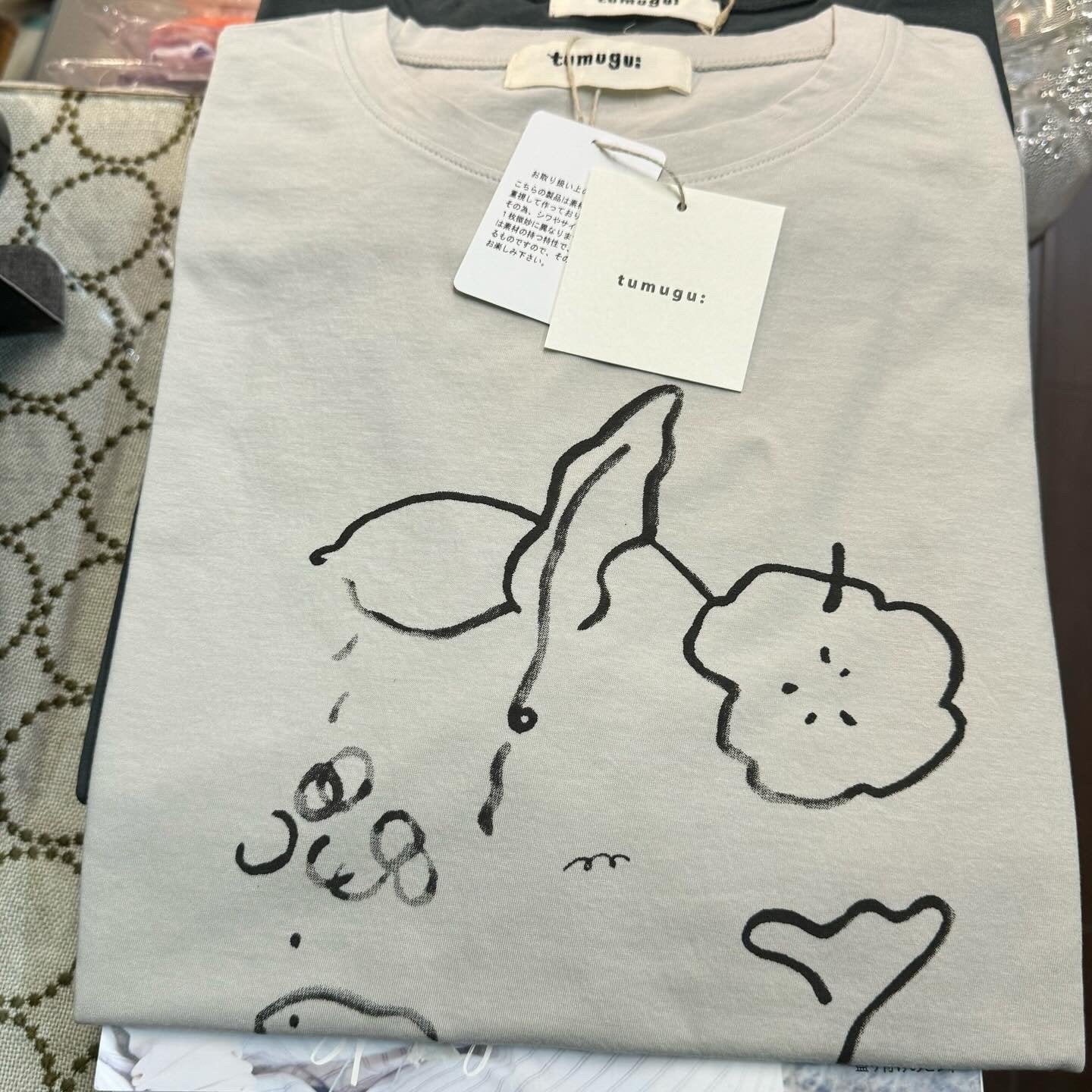 Sale- Tumugu Handwriting T-shirt, 4 Colors, made in Japan