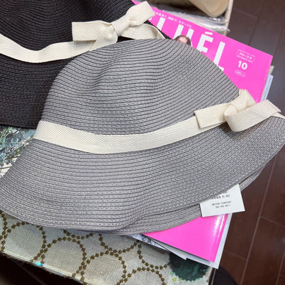 Sale- Lueuf Ribbon Straw Hat, 3 Colors