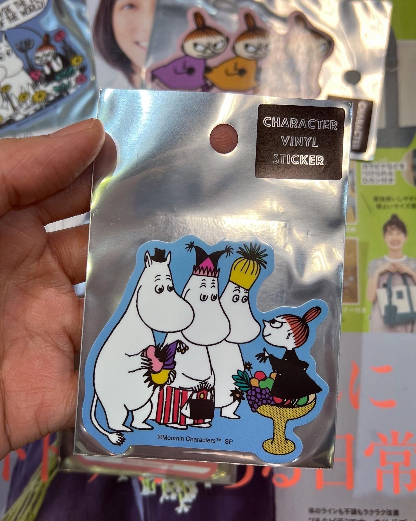 Moomin Stickers, 5 patterns, made in Japan