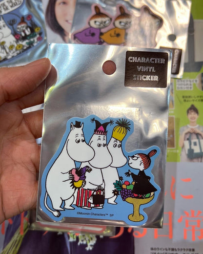 Moomin Stickers, 5 patterns, made in Japan