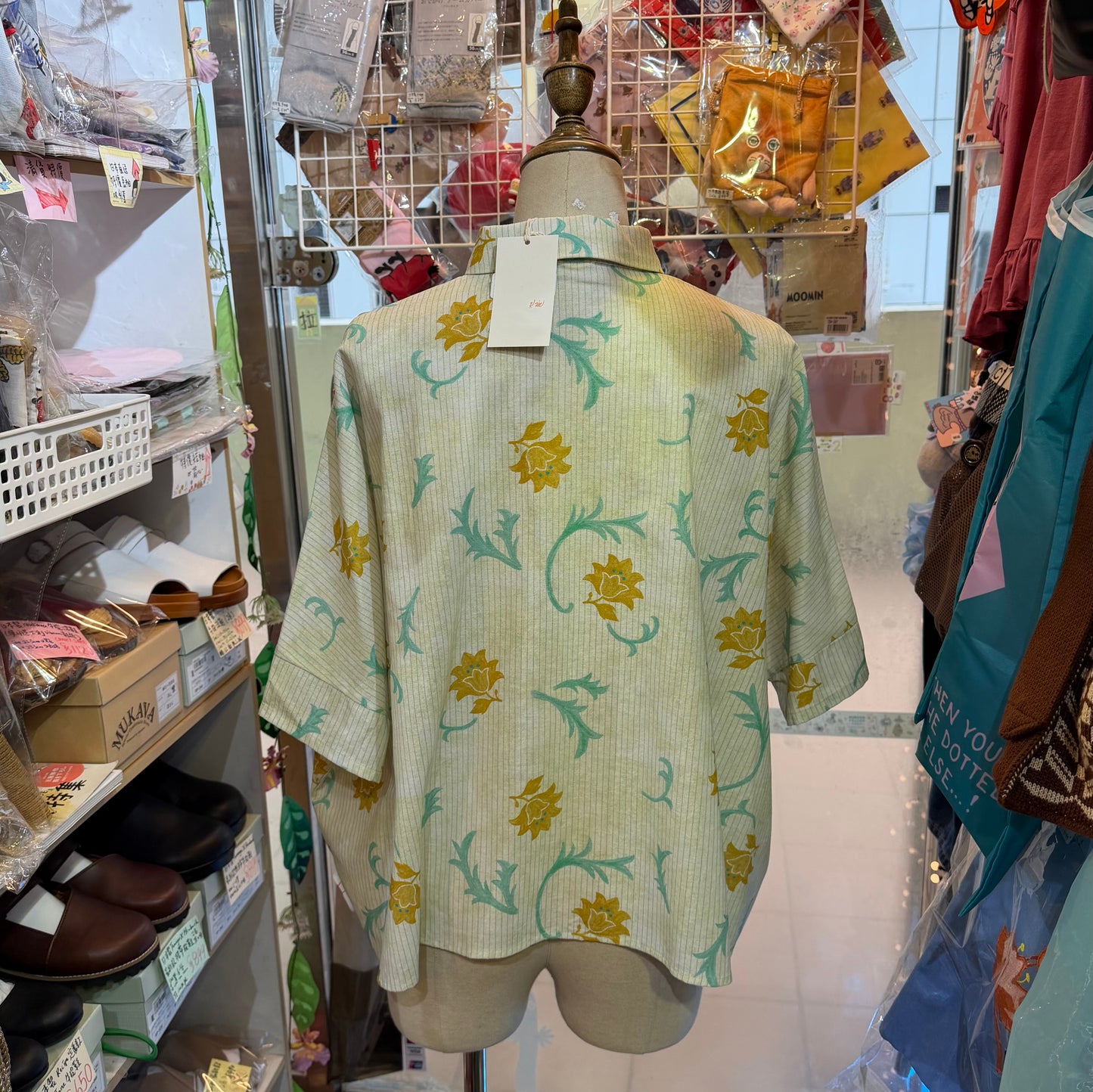 VM Floral Striped Shirt, made in Japan
