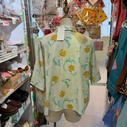 VM Floral Striped Shirt, made in Japan