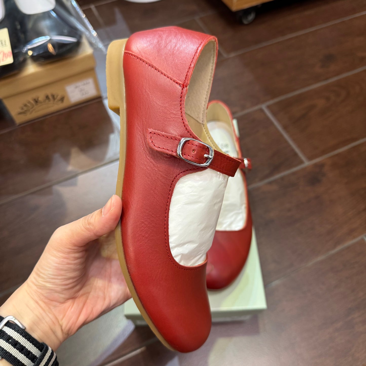 Recipe Mary Jane Leather Shoes, 3 Colors, made in Japan