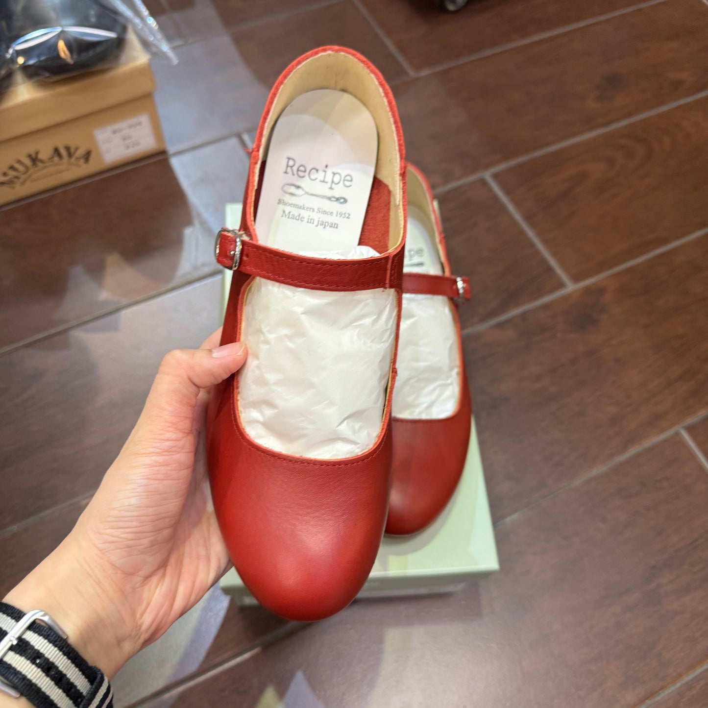 Recipe Mary Jane Leather Shoes, 3 Colors, made in Japan