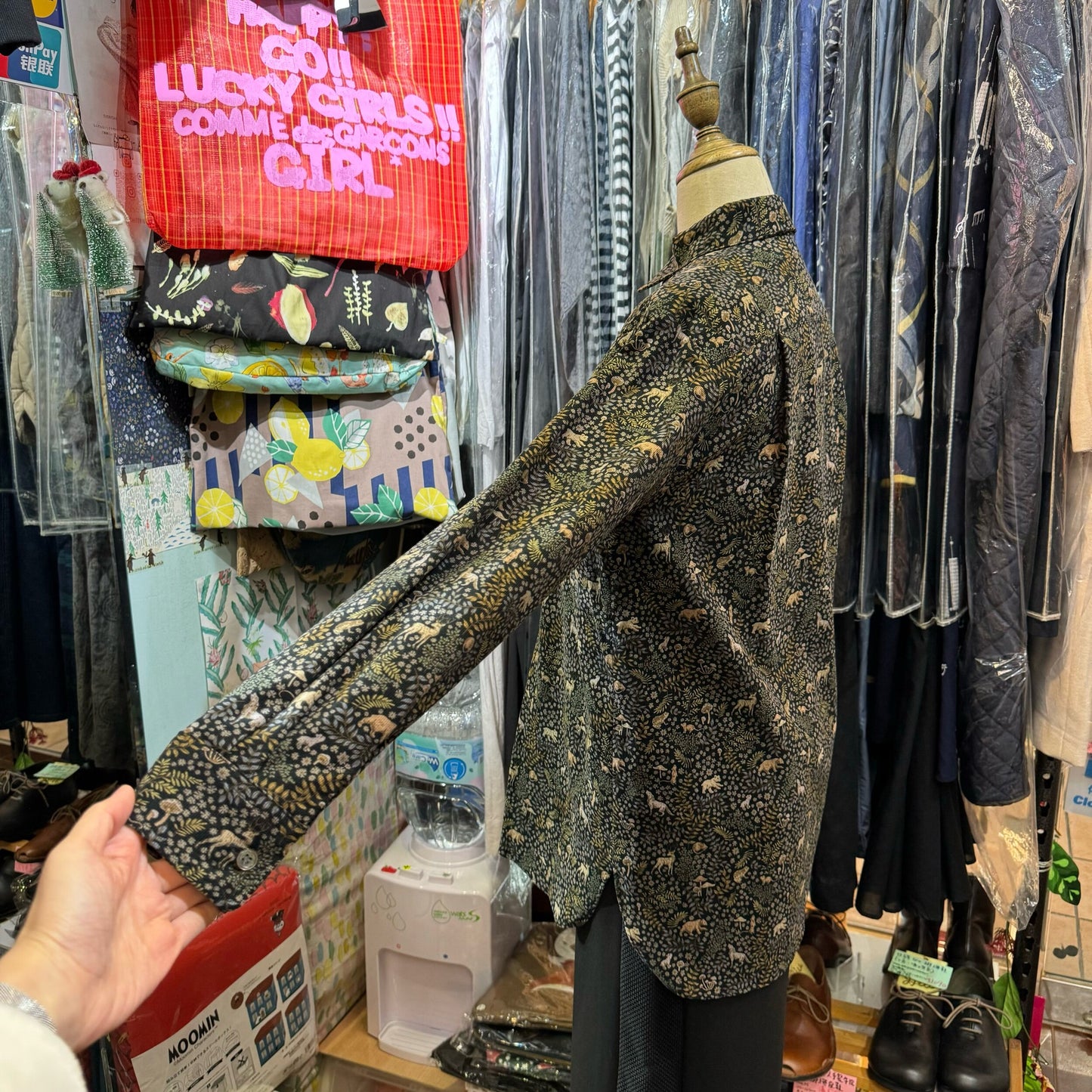 EXTRA20- Le Minor X Liberty London Black Shirt, made in Japan
