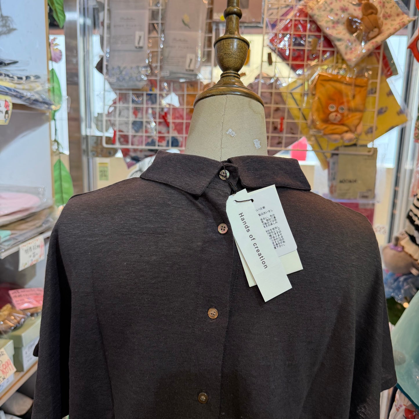 Hands of Creation Linen Blouse, 2 Colors, made in Japan