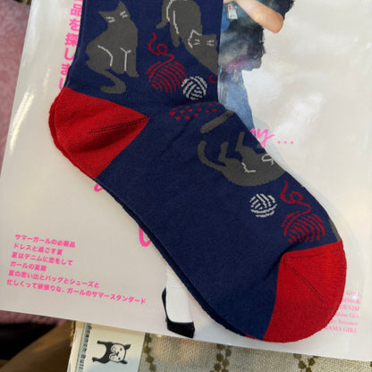 Fromf Print Socks, 3 Patterns, made in Japan