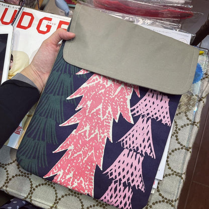 Handmade Metsa -森 Notebook, Tablet Case, fabric from Japan