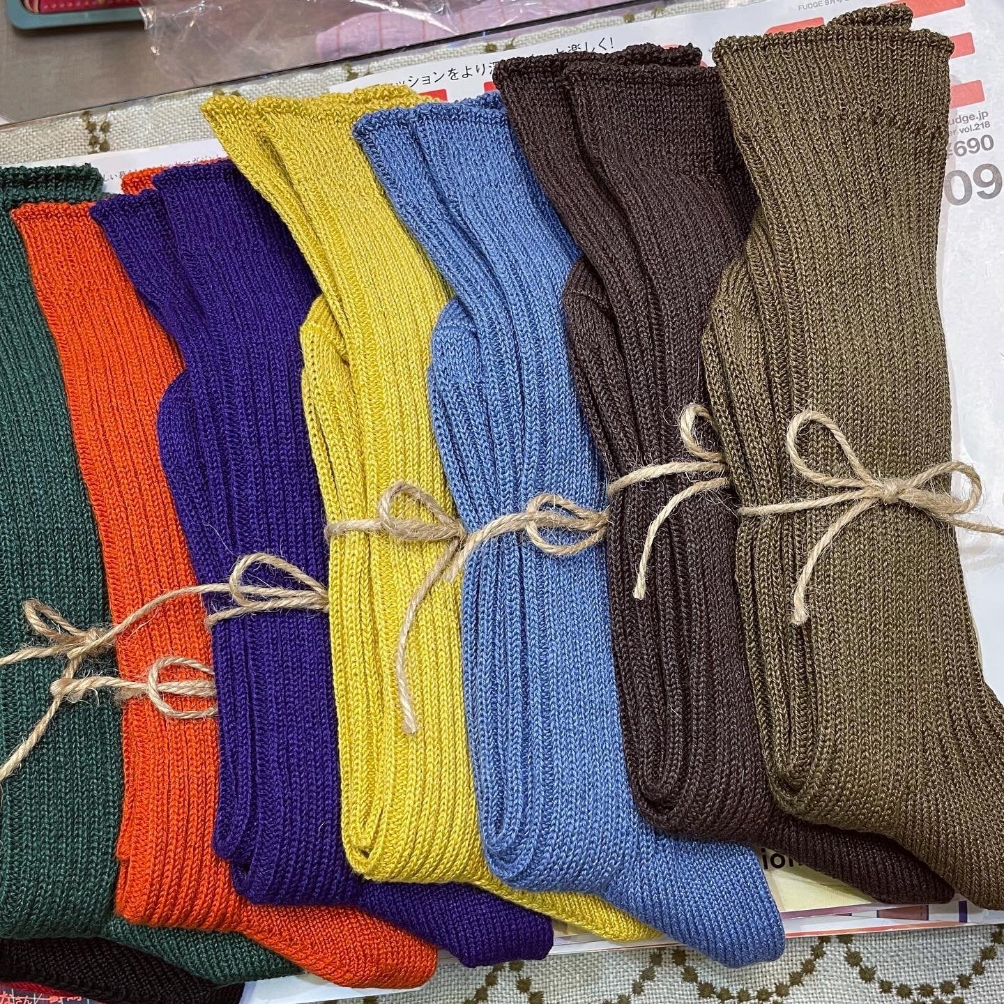 Ichi~ Loiter Long Linen Socks, 10 Colors, made in Japan