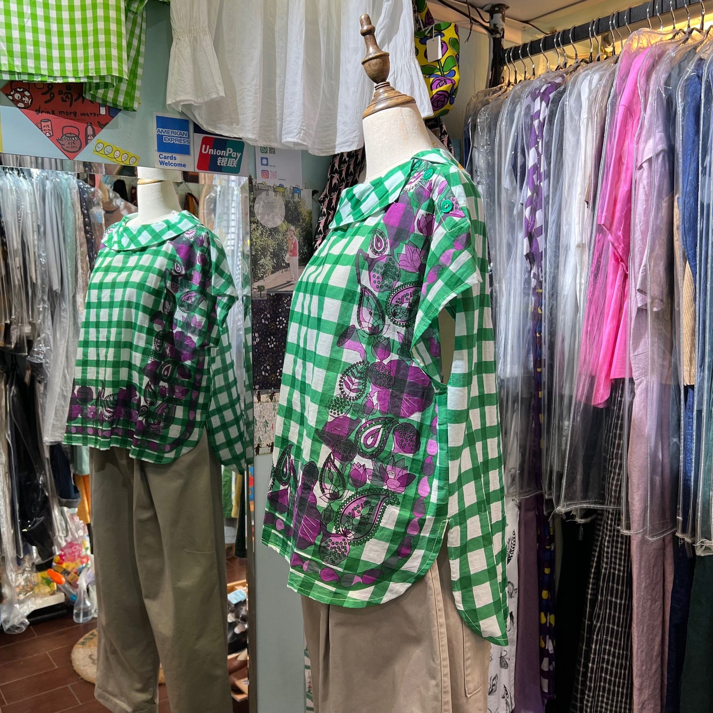 EXTRA20- Kilki Checked Top, 4 Colors, made in India