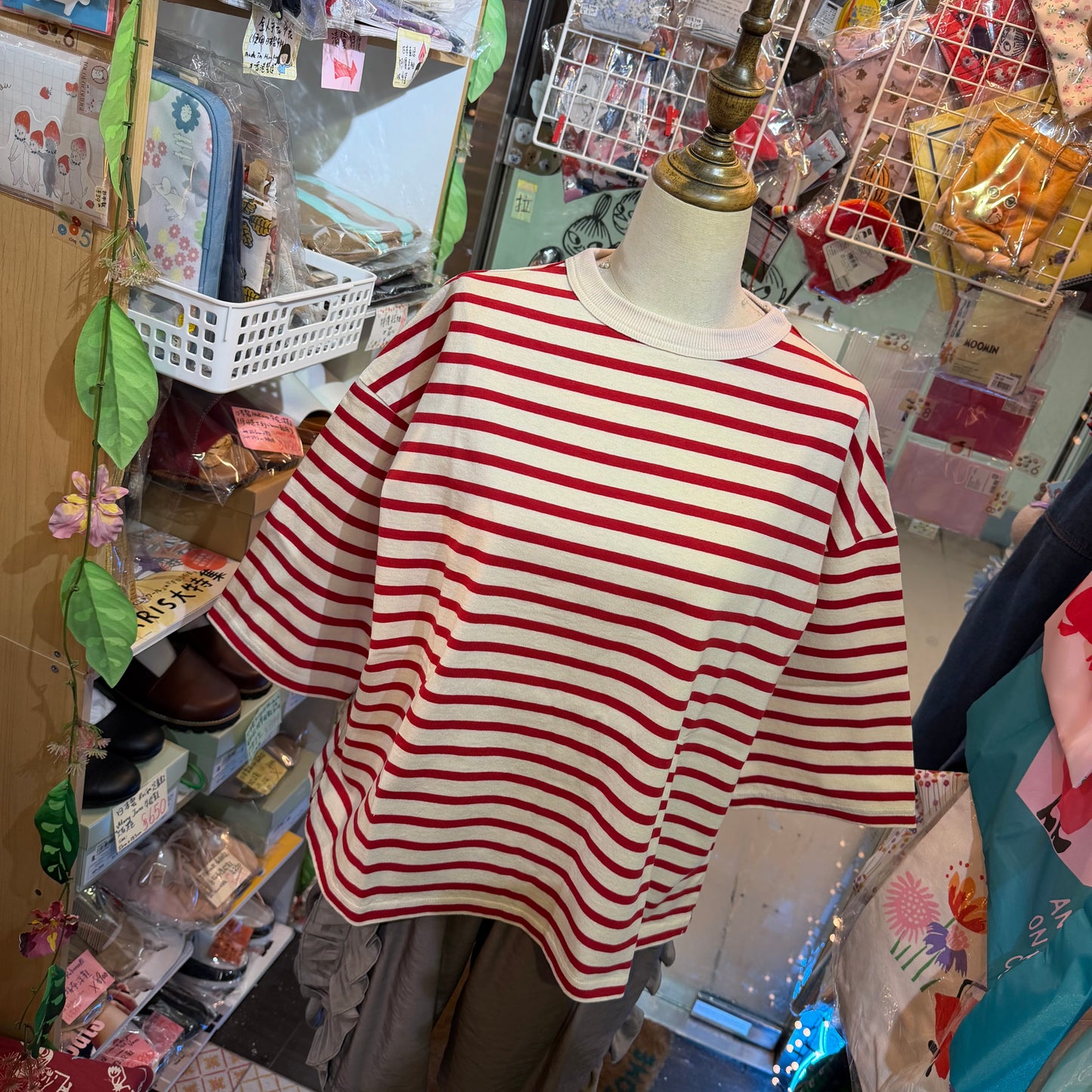 Days Striped T-shirt, 3 Colors, made in Japan
