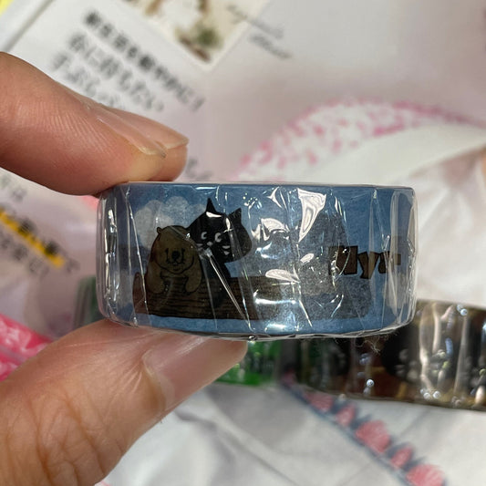 Ne-net Nya Otter Masking Tape, made in Japan