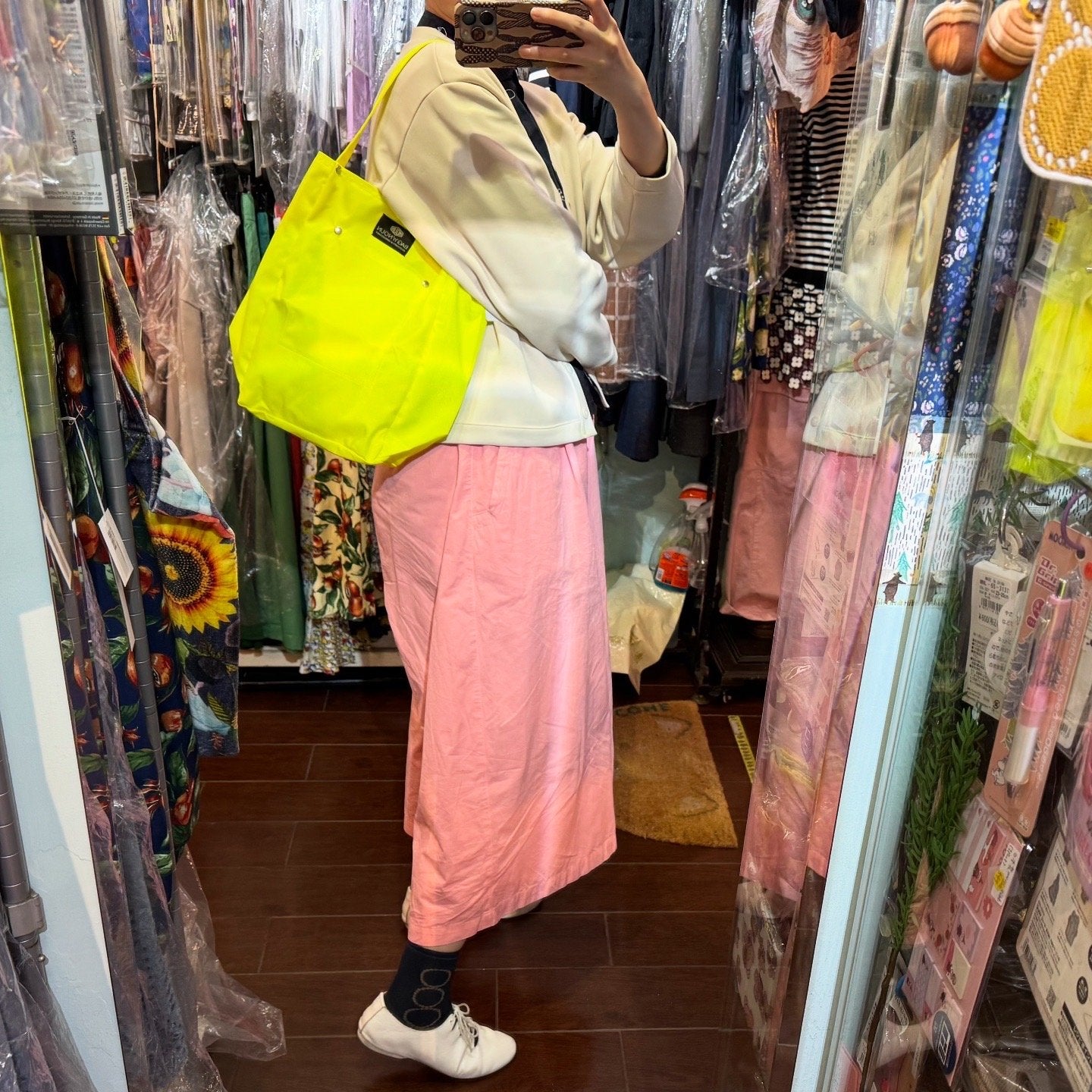 Bag n Noun Yellow Nylon Bag, made in Japan